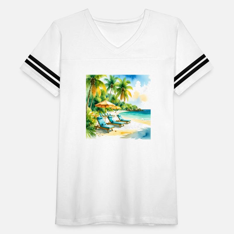 RMGUARDT Sandy beach chairs umbrellas