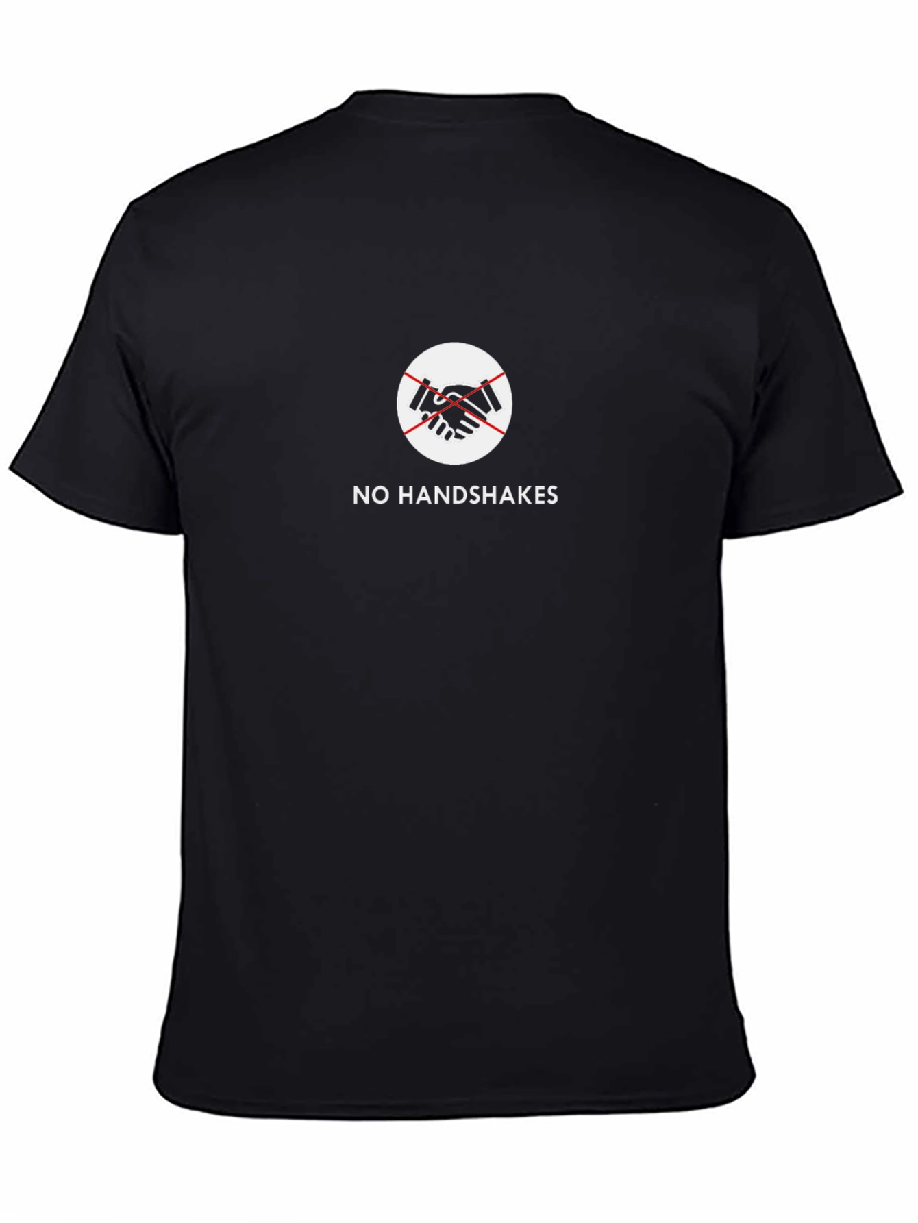 No Handshakes Graphic Tee - Social Distancing Apparel