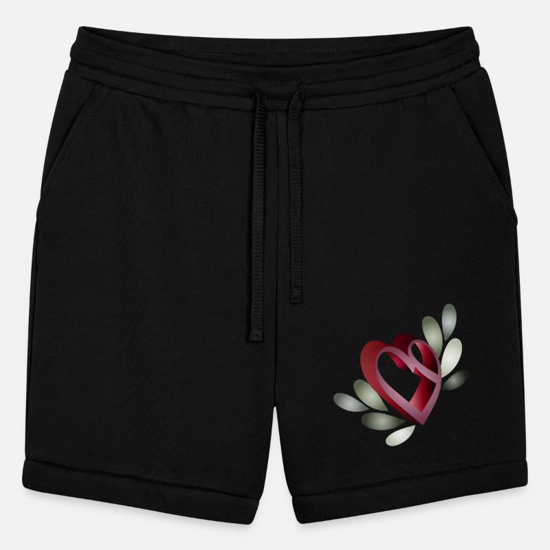 Romantic Valentine's Day Heart symbol with leaves