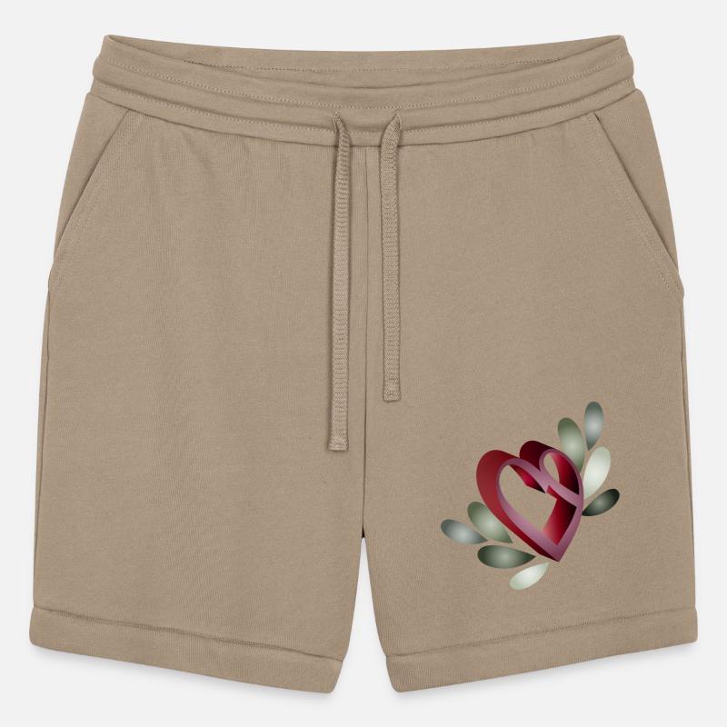 Romantic Valentine's Day Heart symbol with leaves