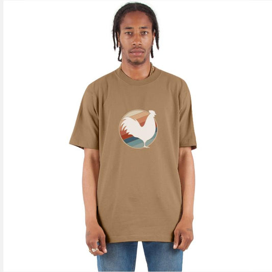 Rooster in Retro Style