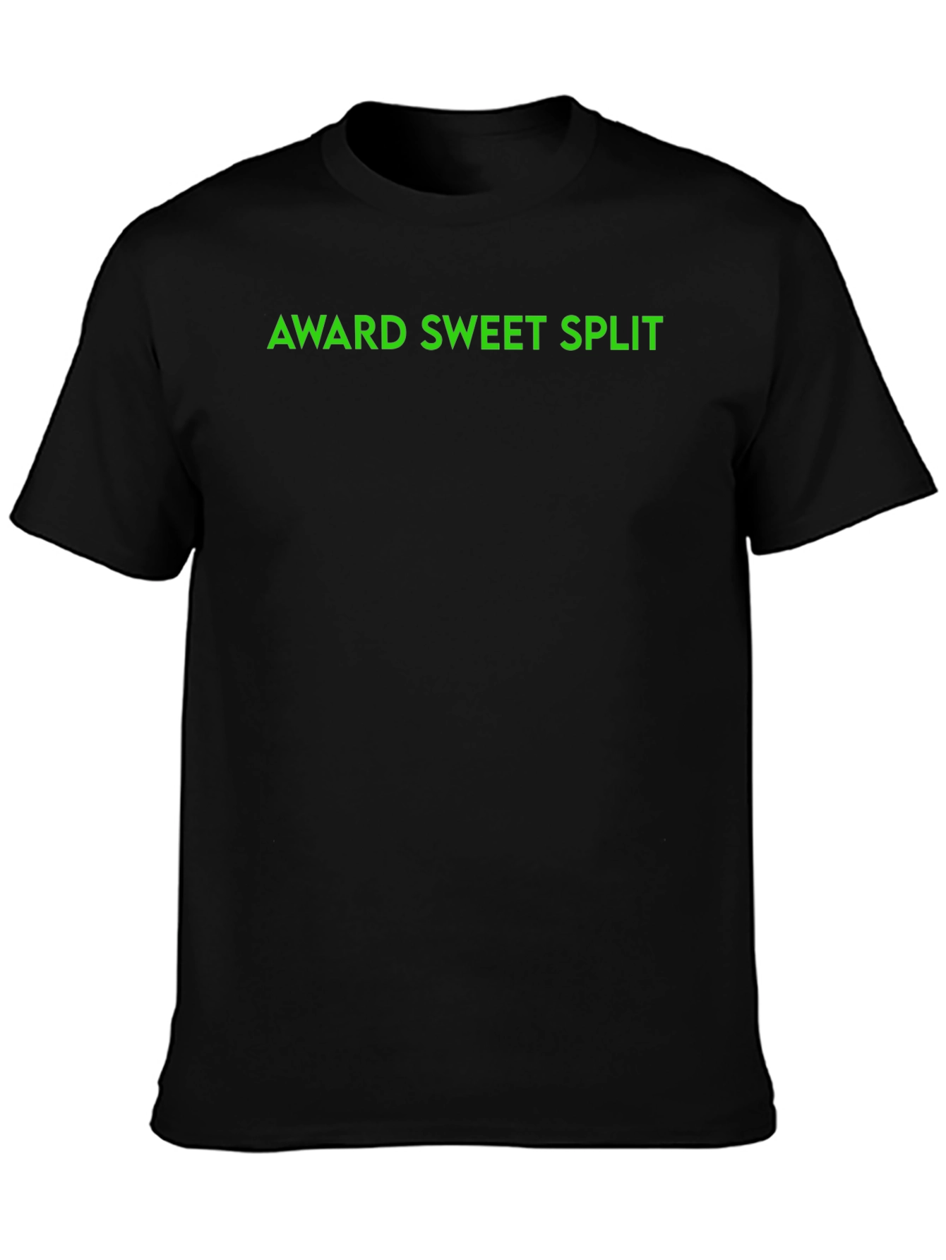 Award Sweet Split Black T-Shirt