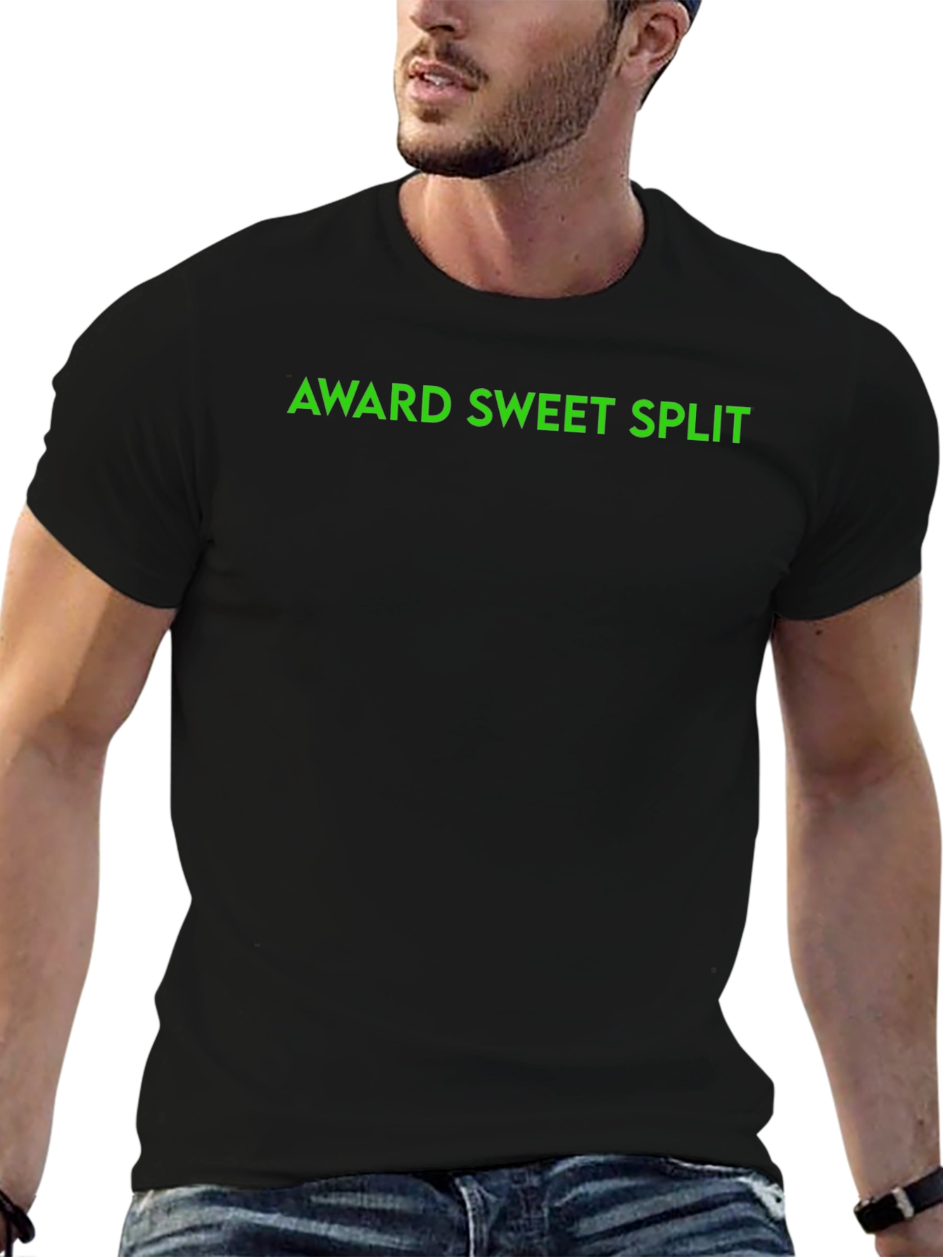 Award Sweet Split Black T-Shirt