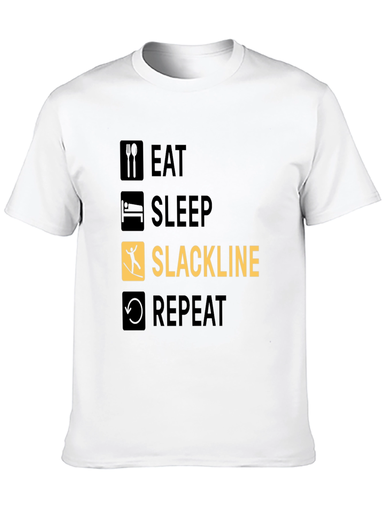 Eat Sleep Slackline Repeat T-Shirt
