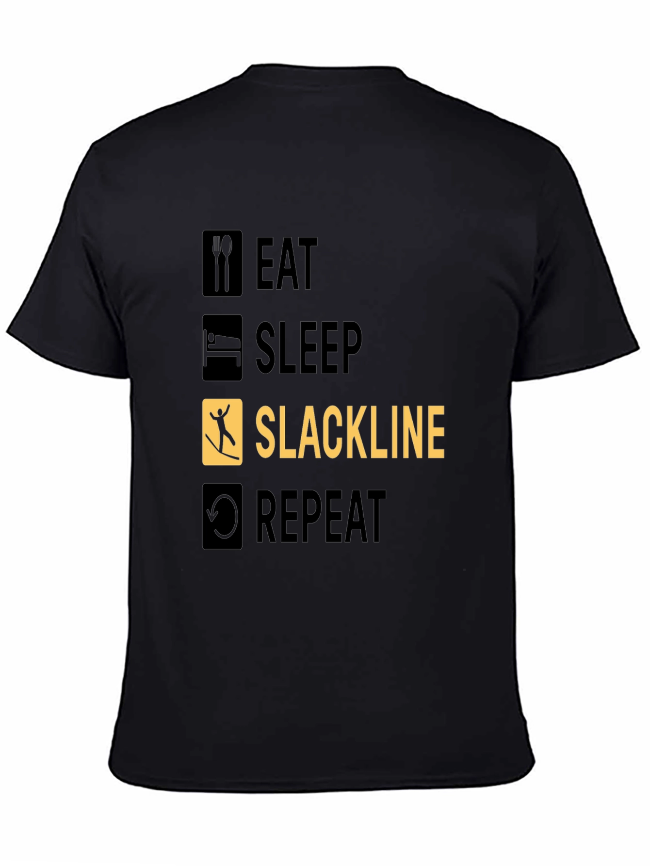 Eat Sleep Slackline Repeat T-Shirt