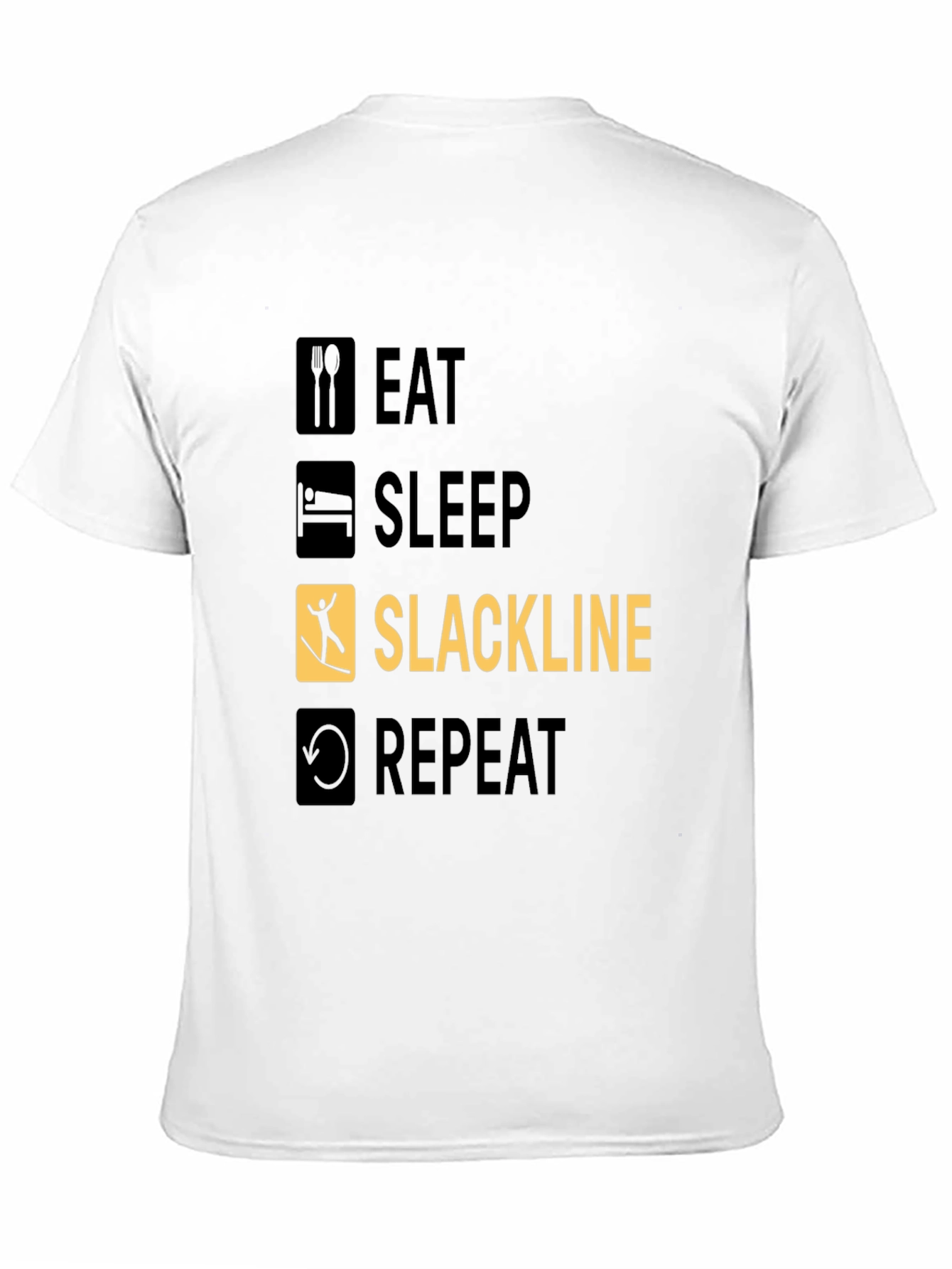 Eat Sleep Slackline Repeat T-Shirt