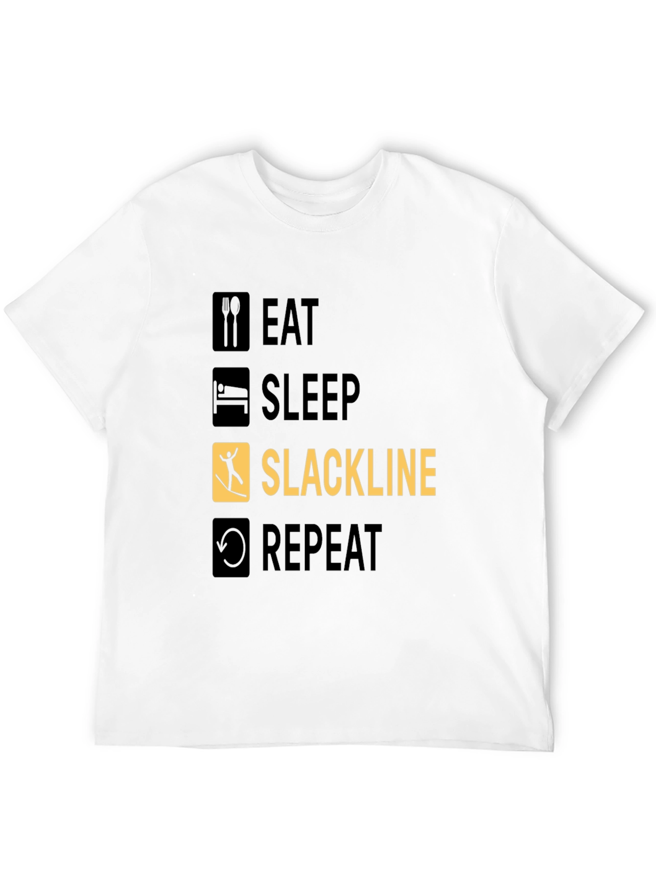 Eat Sleep Slackline Repeat T-Shirt