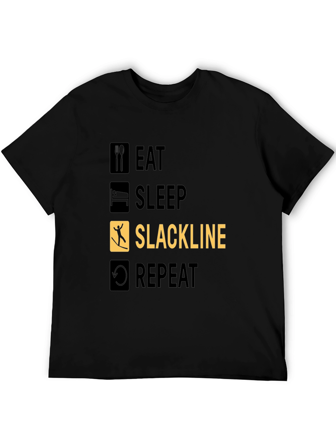 Eat Sleep Slackline Repeat T-Shirt