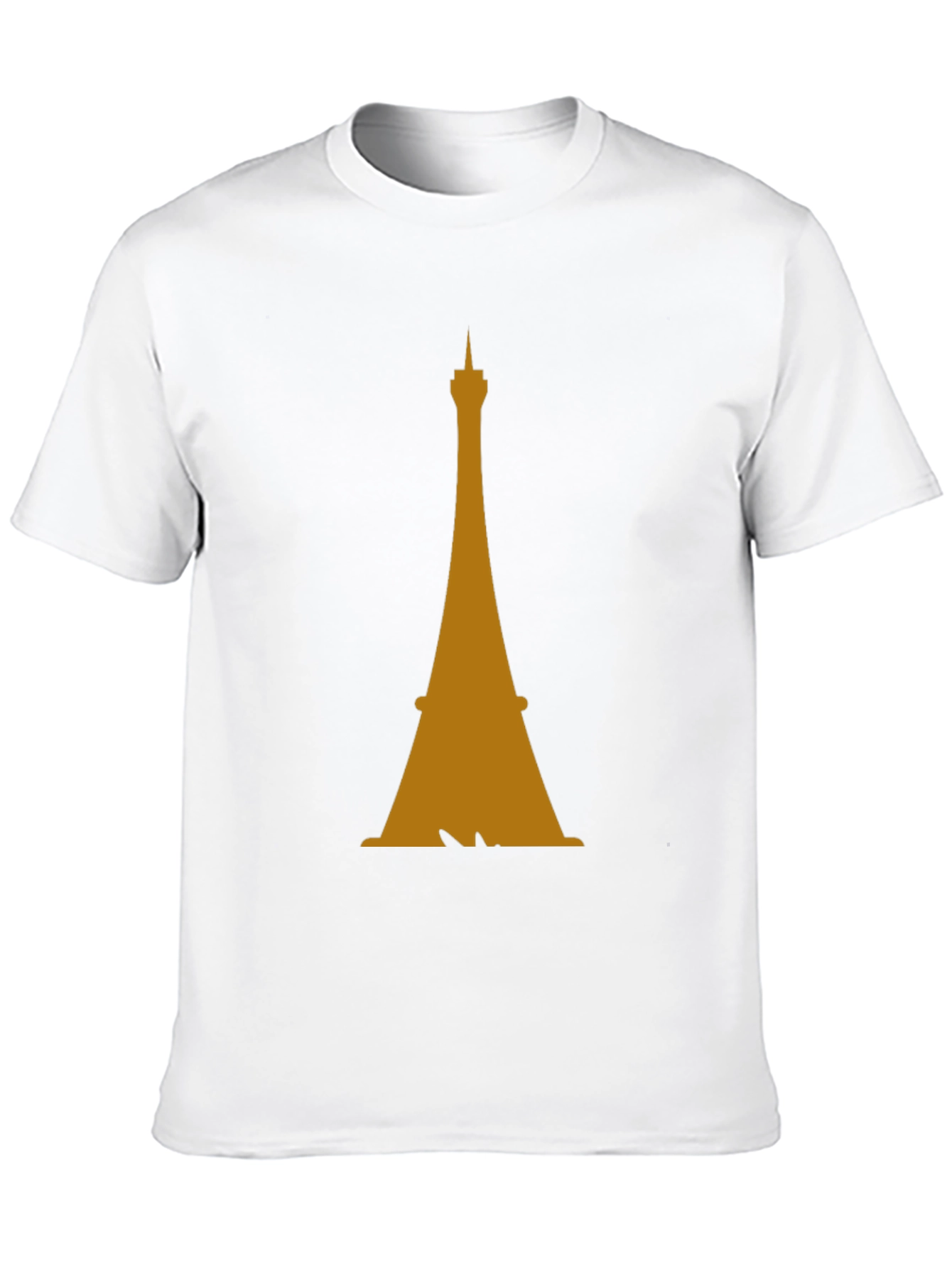 Eiffel Tower Graphic Tee - Stylish Mens Black T-Shirt