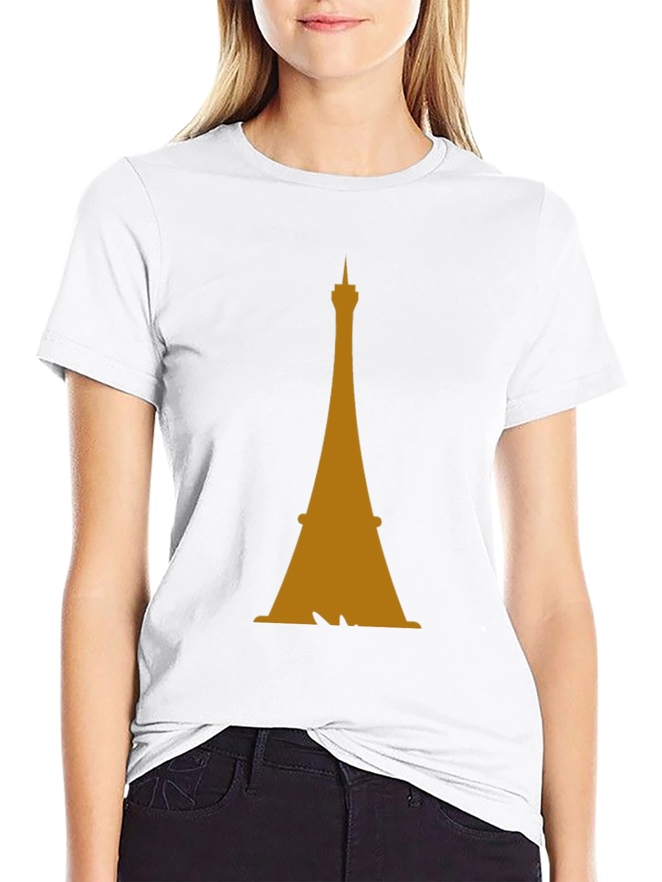 Eiffel Tower Graphic Tee - Stylish Mens Black T-Shirt