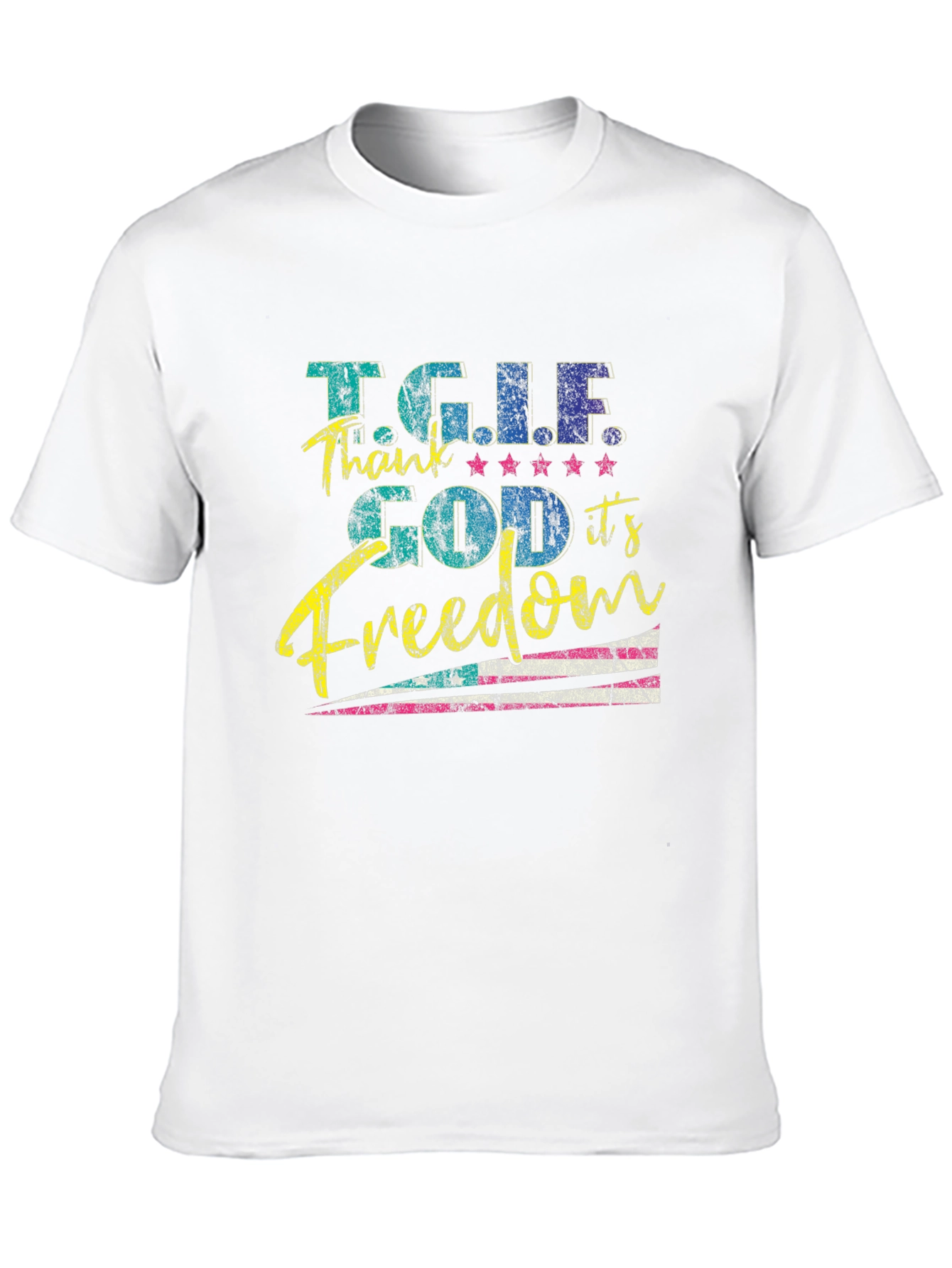 TGIF Freedom Graphic Tee - Mens Black T-Shirt