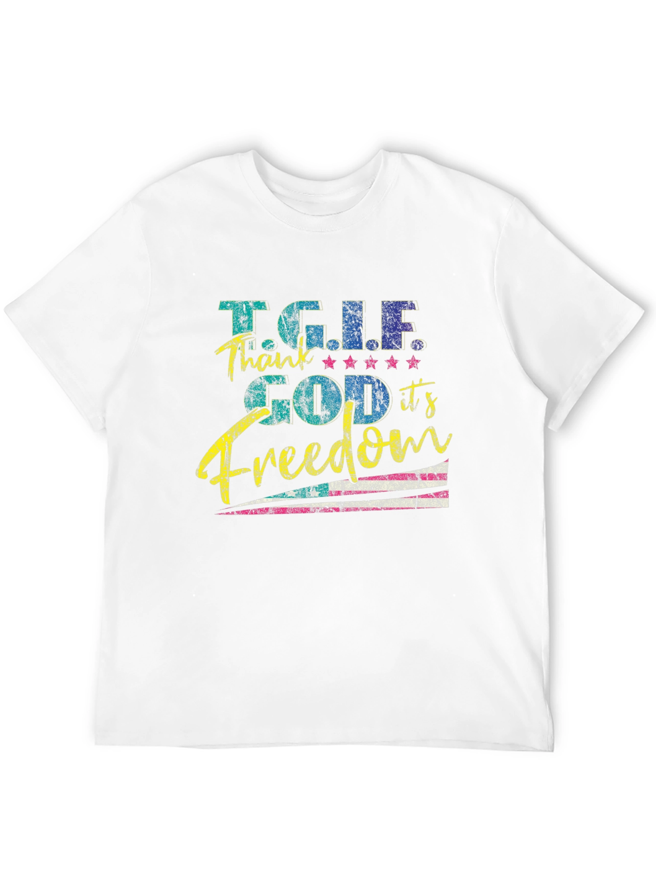 TGIF Freedom Graphic Tee - Mens Black T-Shirt