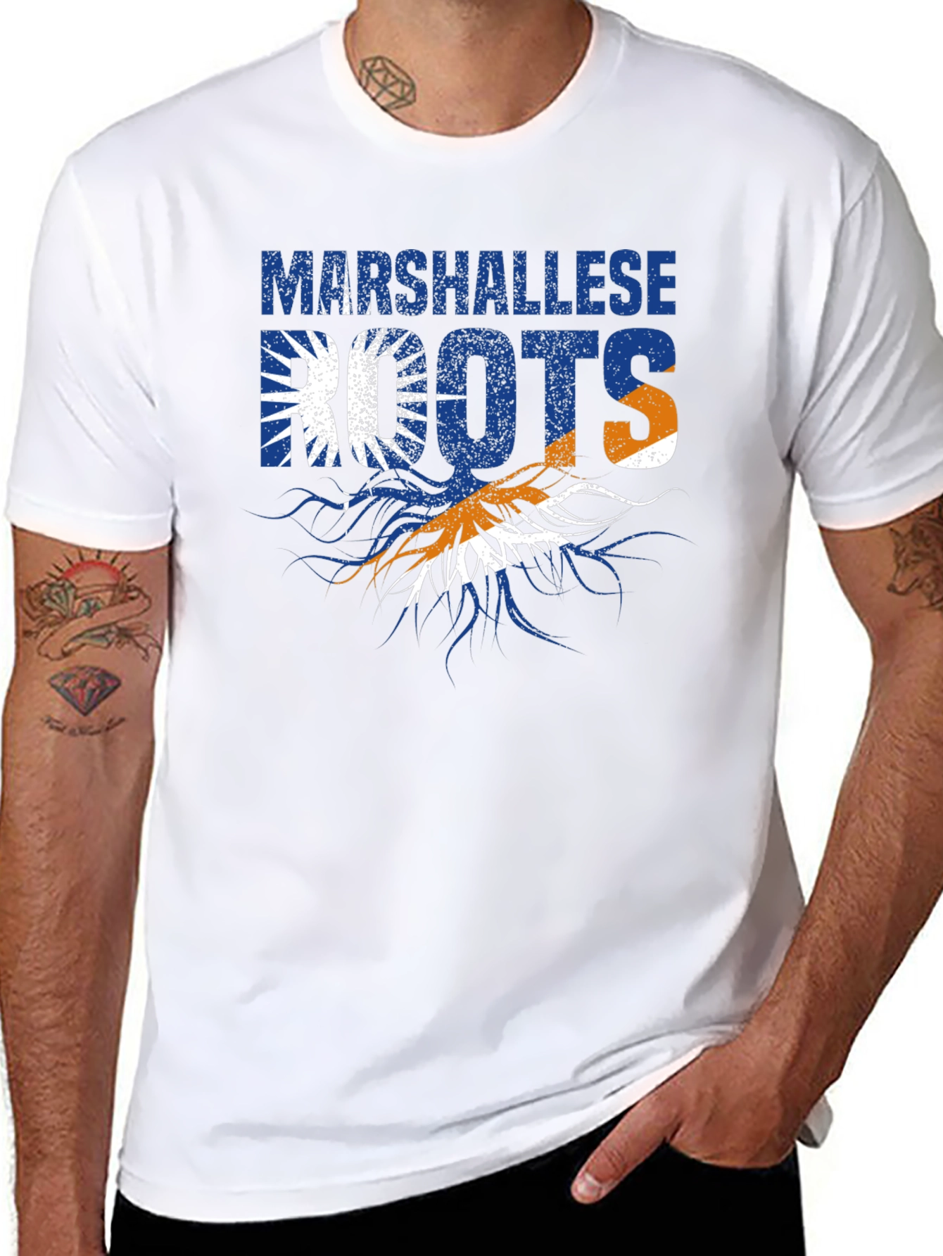 Marshallese Roots Black T-Shirt