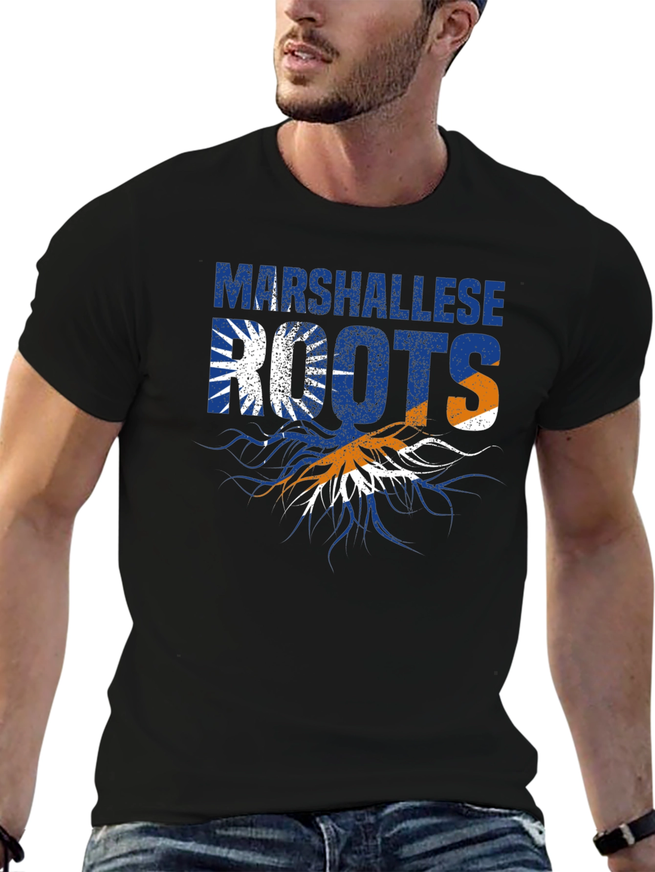 Marshallese Roots Black T-Shirt