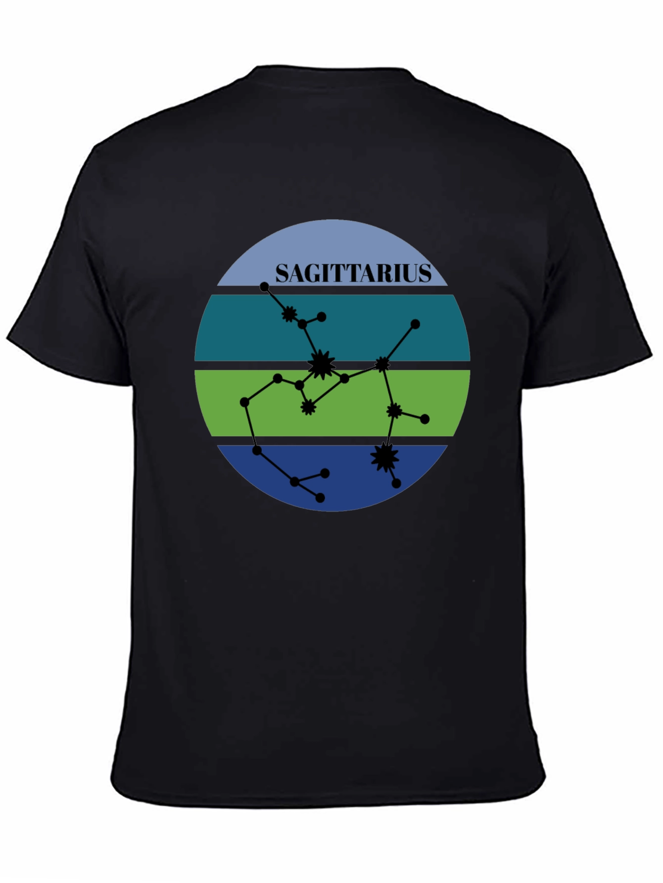 Sagittarius Zodiac Sign Constellation Graphic T-Shirt