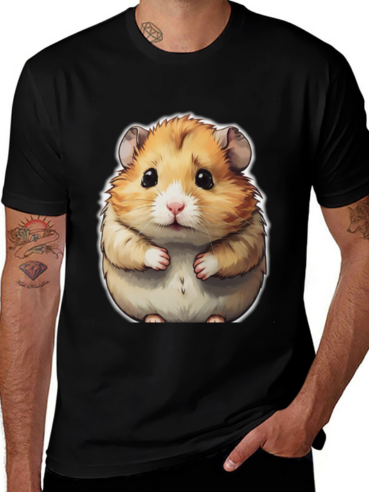 Cute Hamster Graphic Tee - Soft Cotton Blend