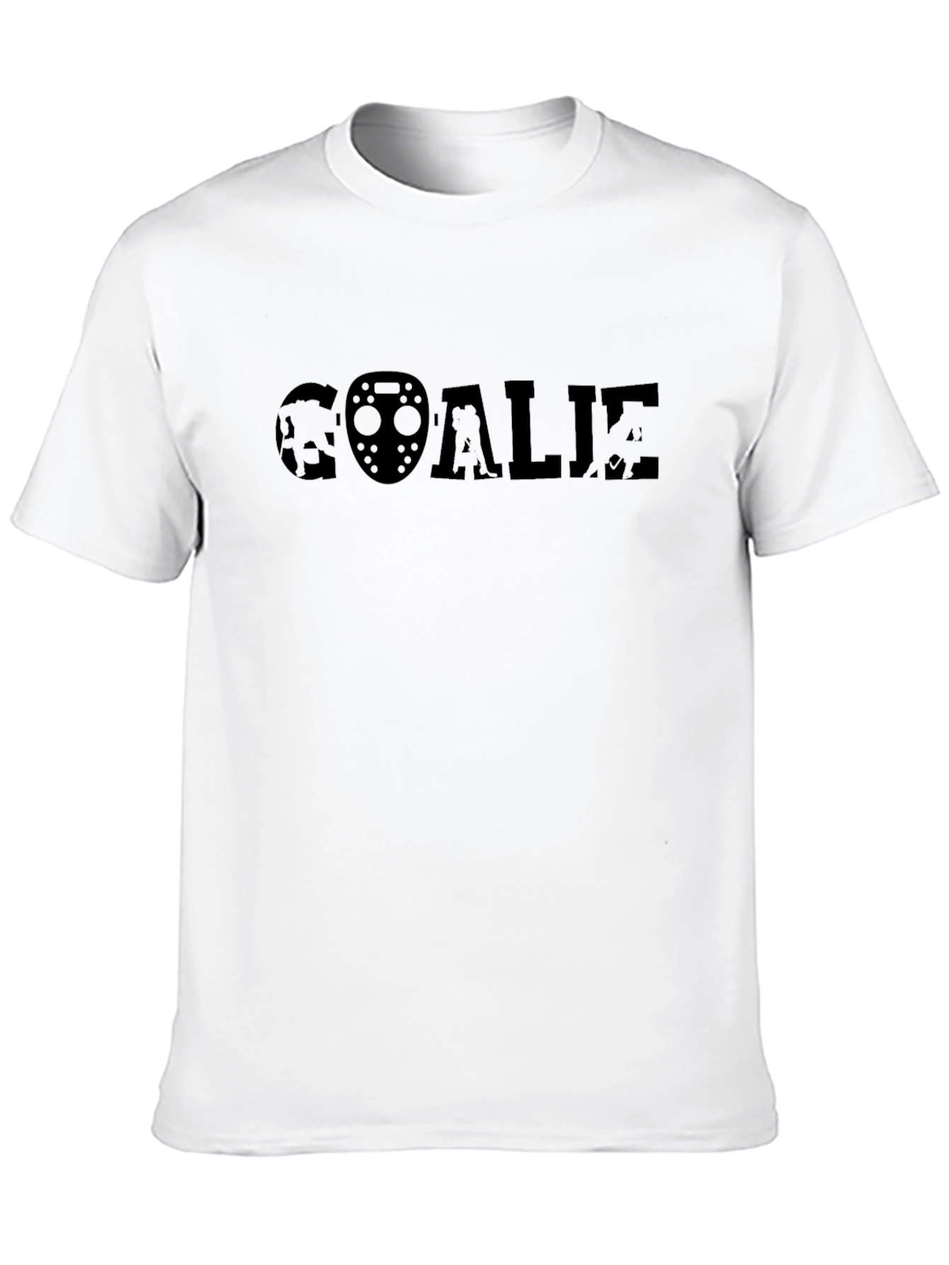 Hockey Goalie Graphic Tee - Black T-Shirt