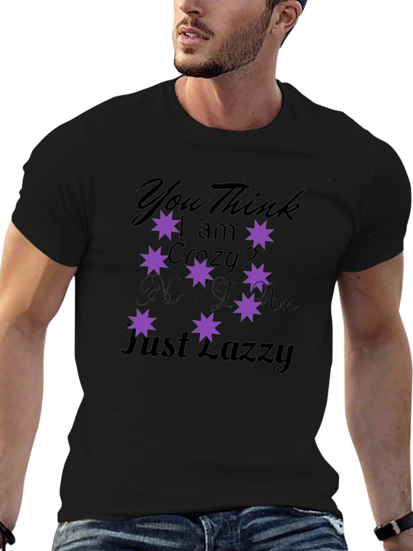 Crazy Lazy T-Shirt - Fun Novelty Tee
