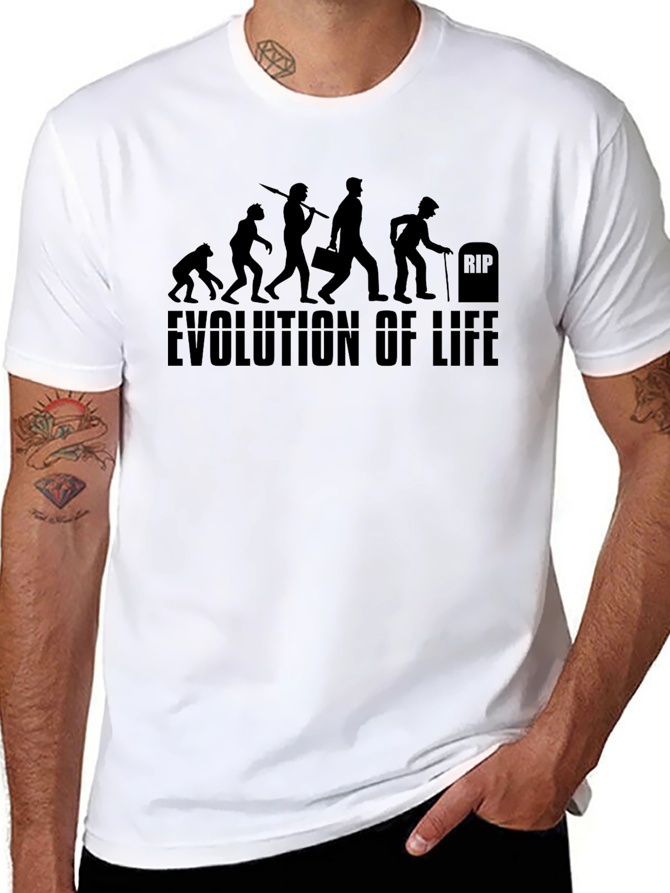 Evolution of Life T-Shirt - Humorous Graphic Tee