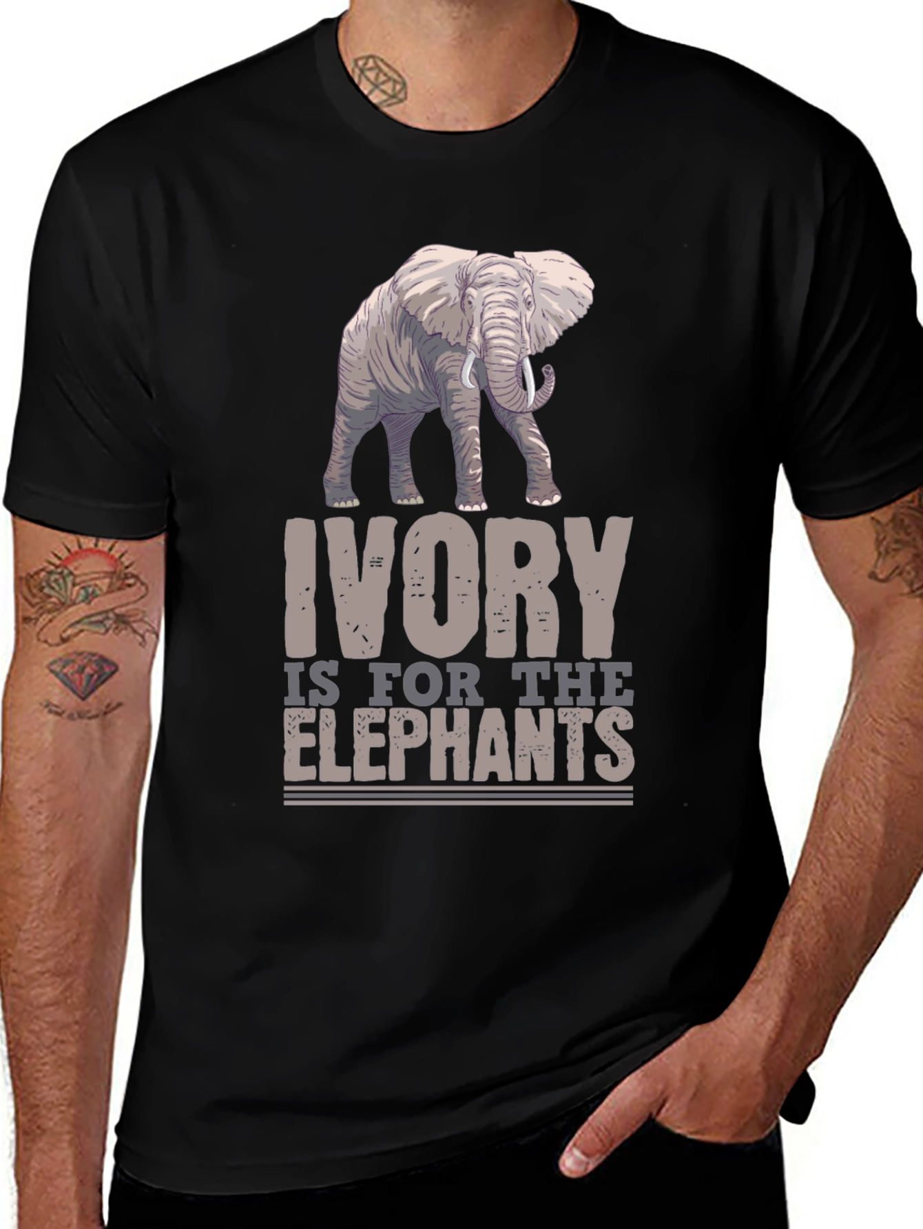 Elephant Ivory Conservation T-Shirt