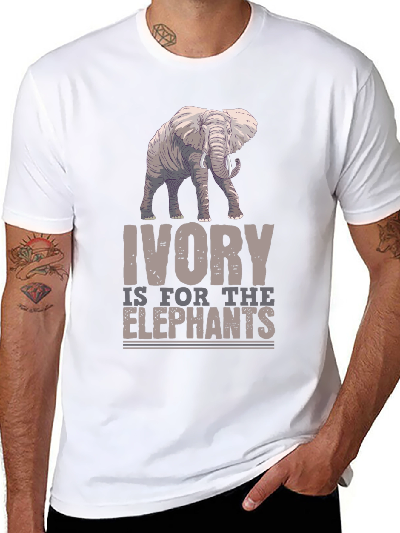 Elephant Ivory Conservation T-Shirt