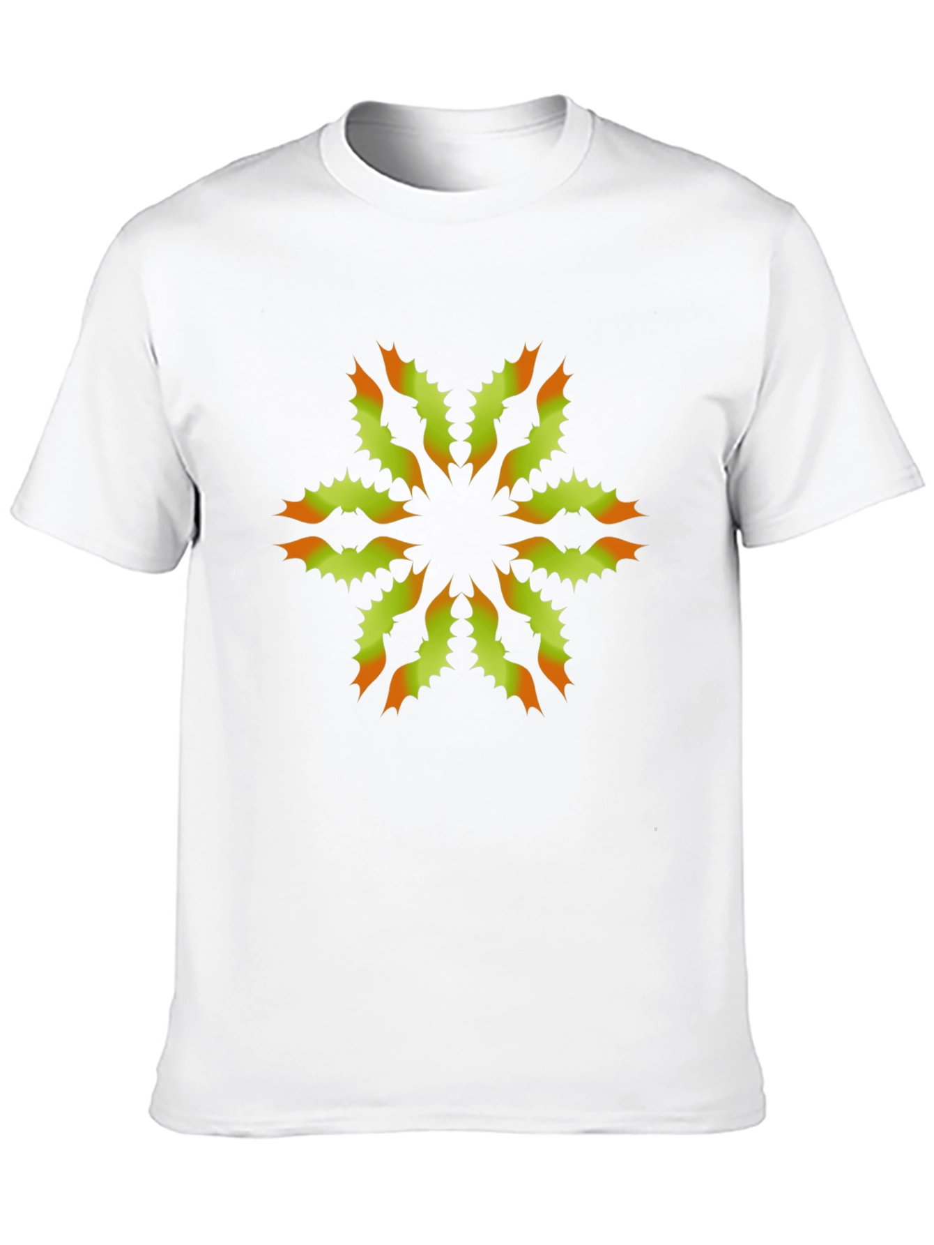 Unique Floral Graphic Print Black T-Shirt