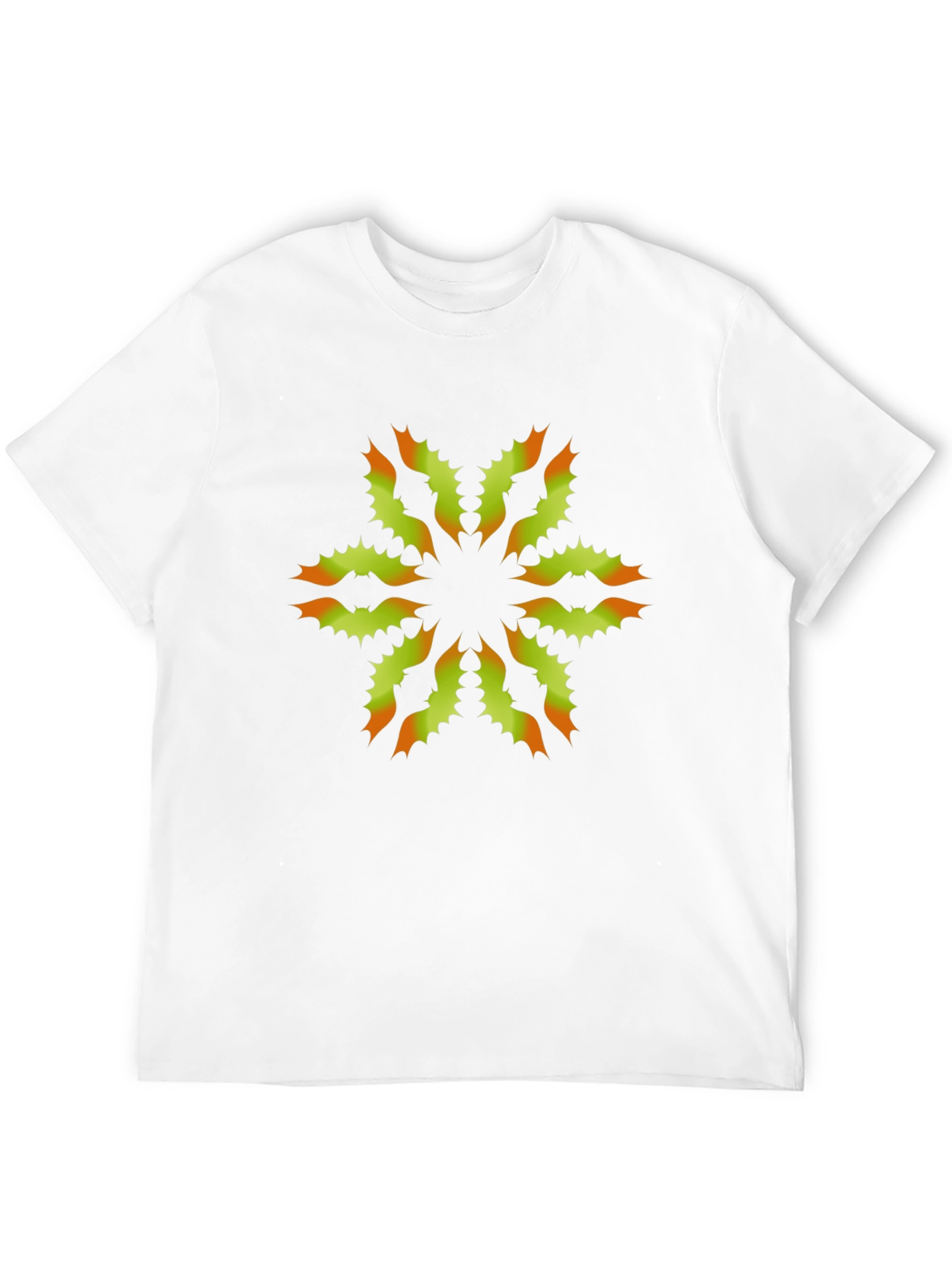 Unique Floral Graphic Print Black T-Shirt