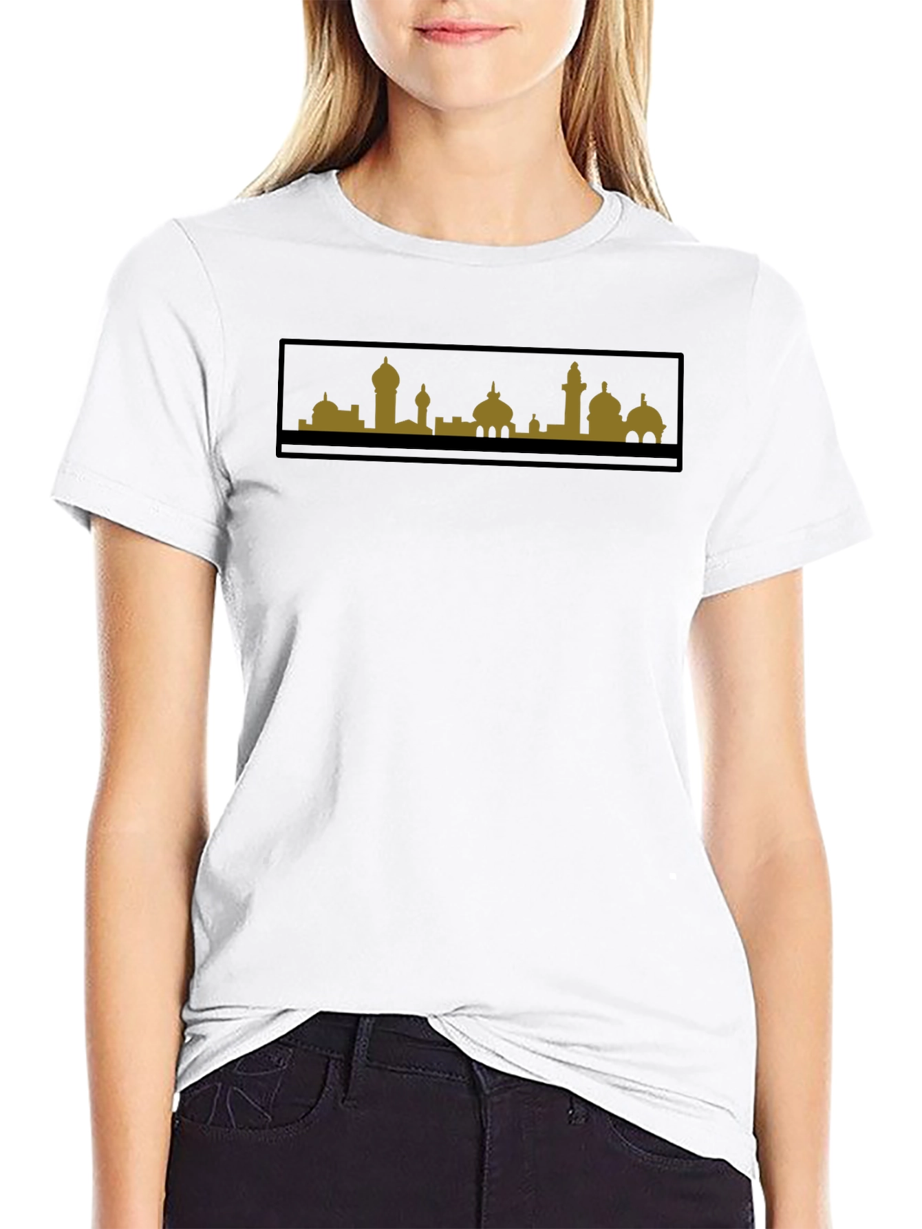 Cityscape Graphic Tee - Mens Black T-Shirt