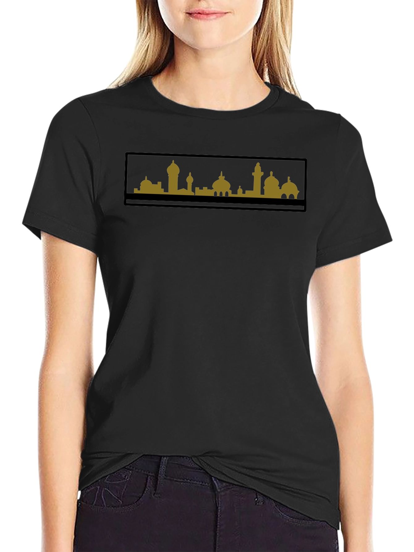 Cityscape Graphic Tee - Mens Black T-Shirt