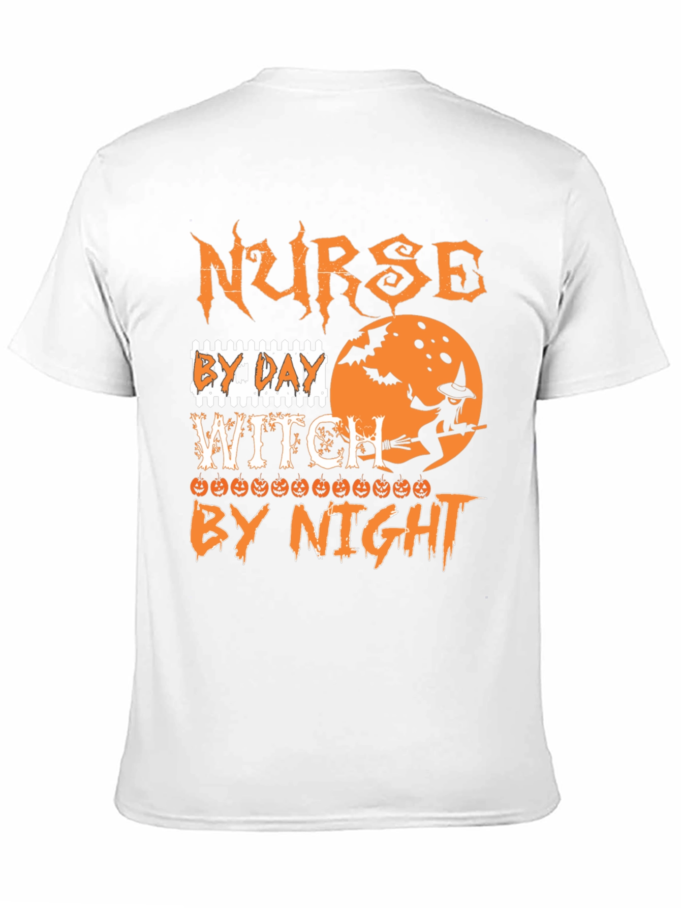 Nurse By Day Witch By Night Halloween T-Shirt