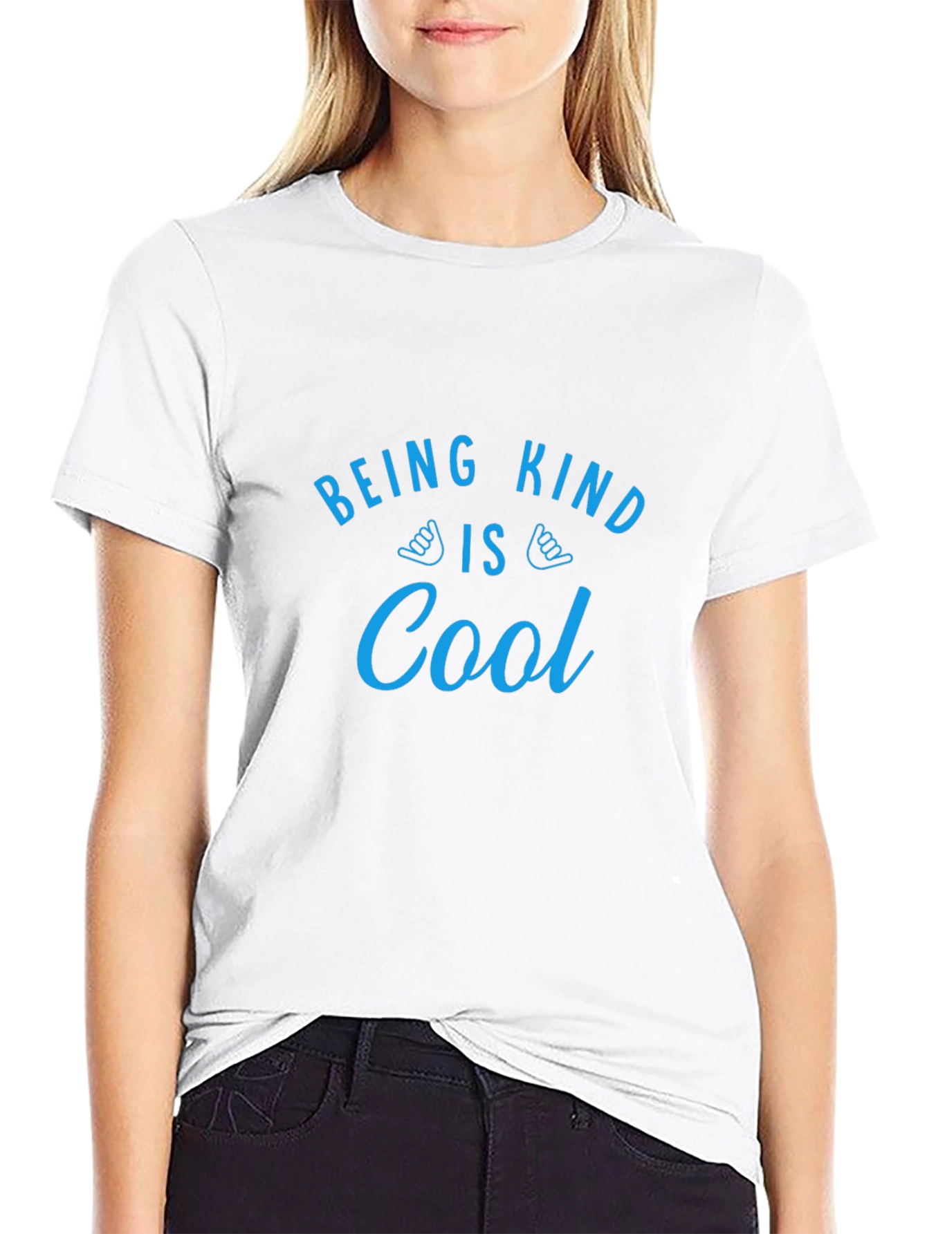 Being Kind is Cool Black Graphic Tee