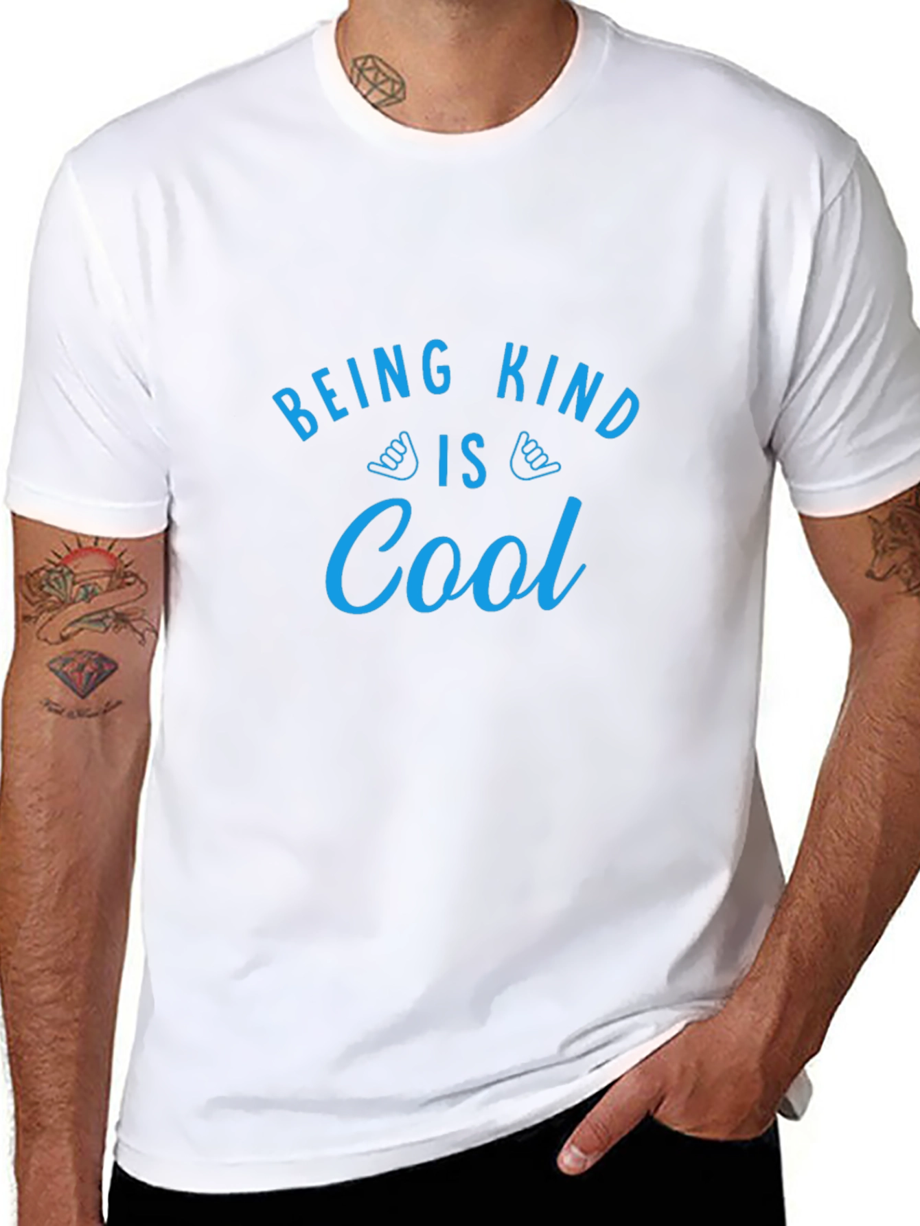 Being Kind is Cool Black Graphic Tee