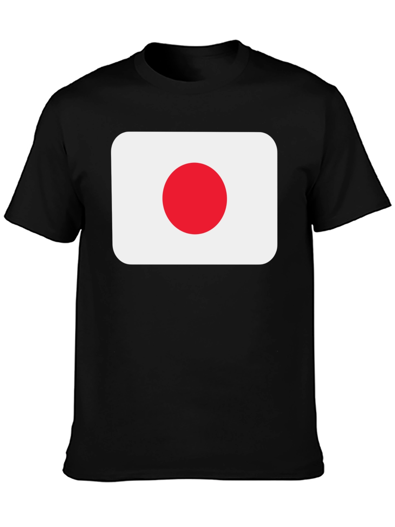 Japan Flag Black T-Shirt