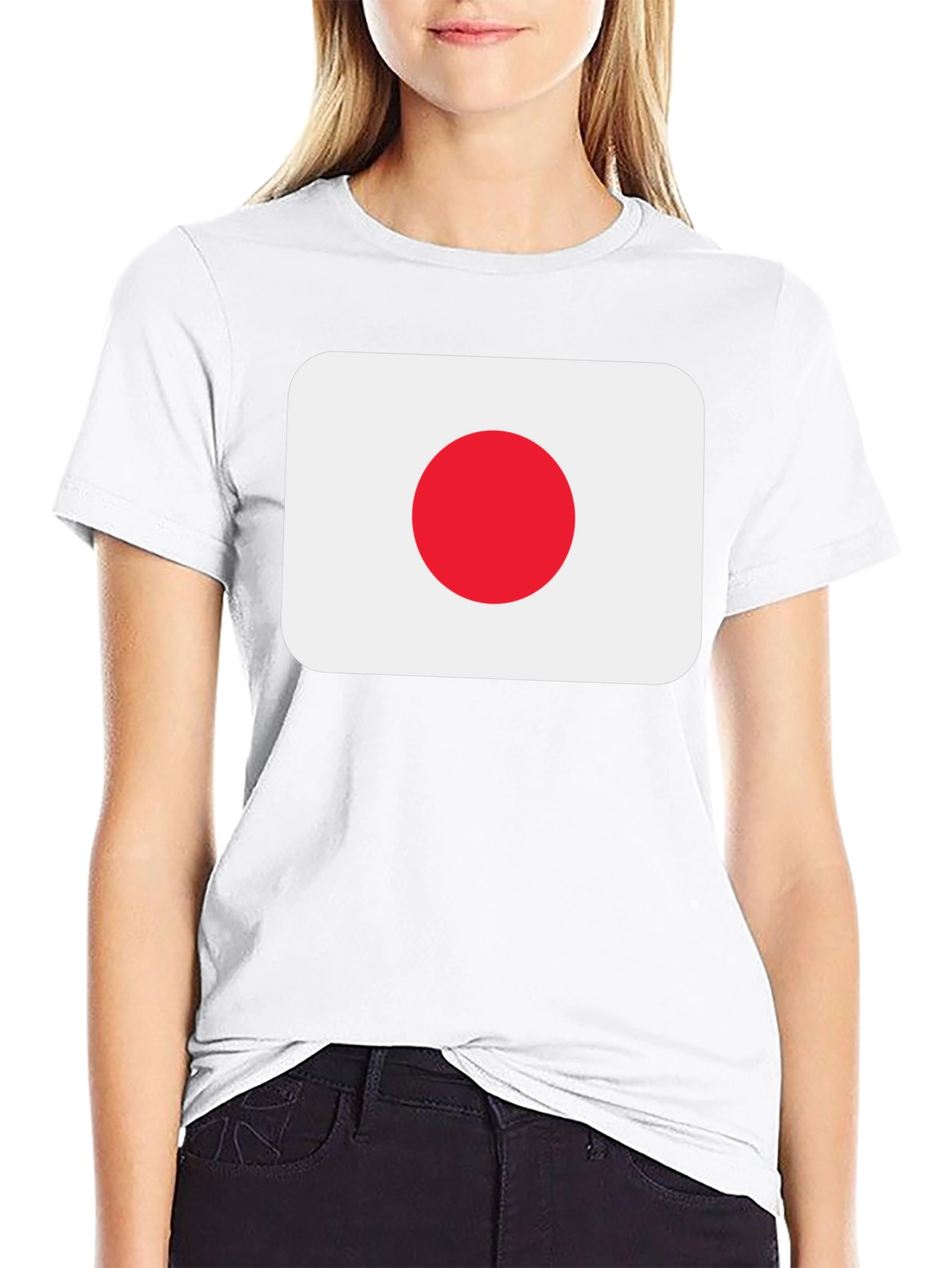 Japan Flag Black T-Shirt