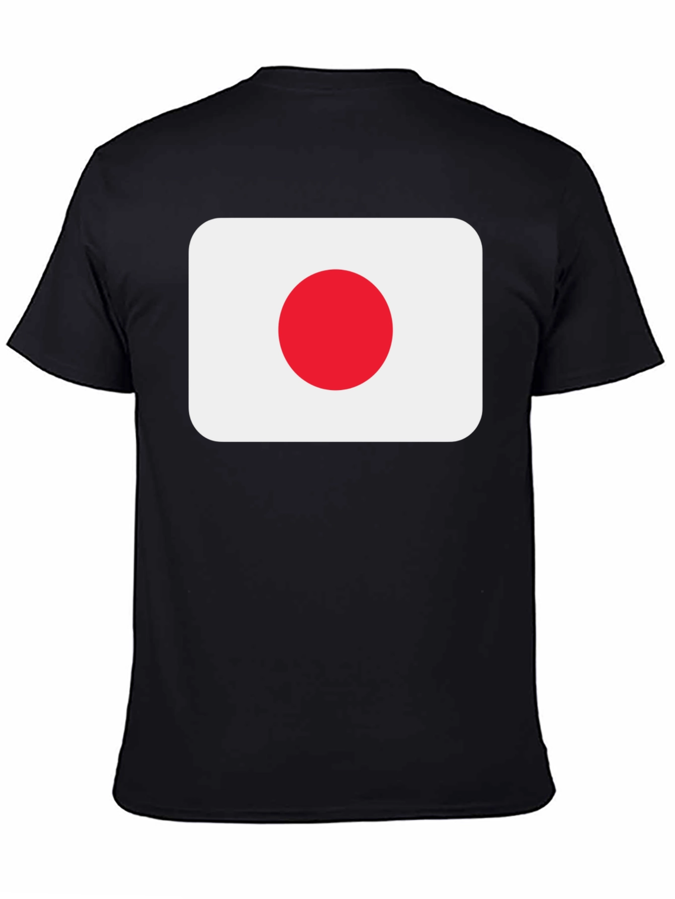 Japan Flag Black T-Shirt