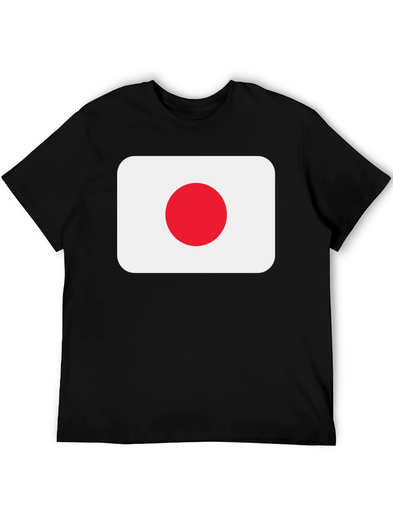 Japan Flag Black T-Shirt