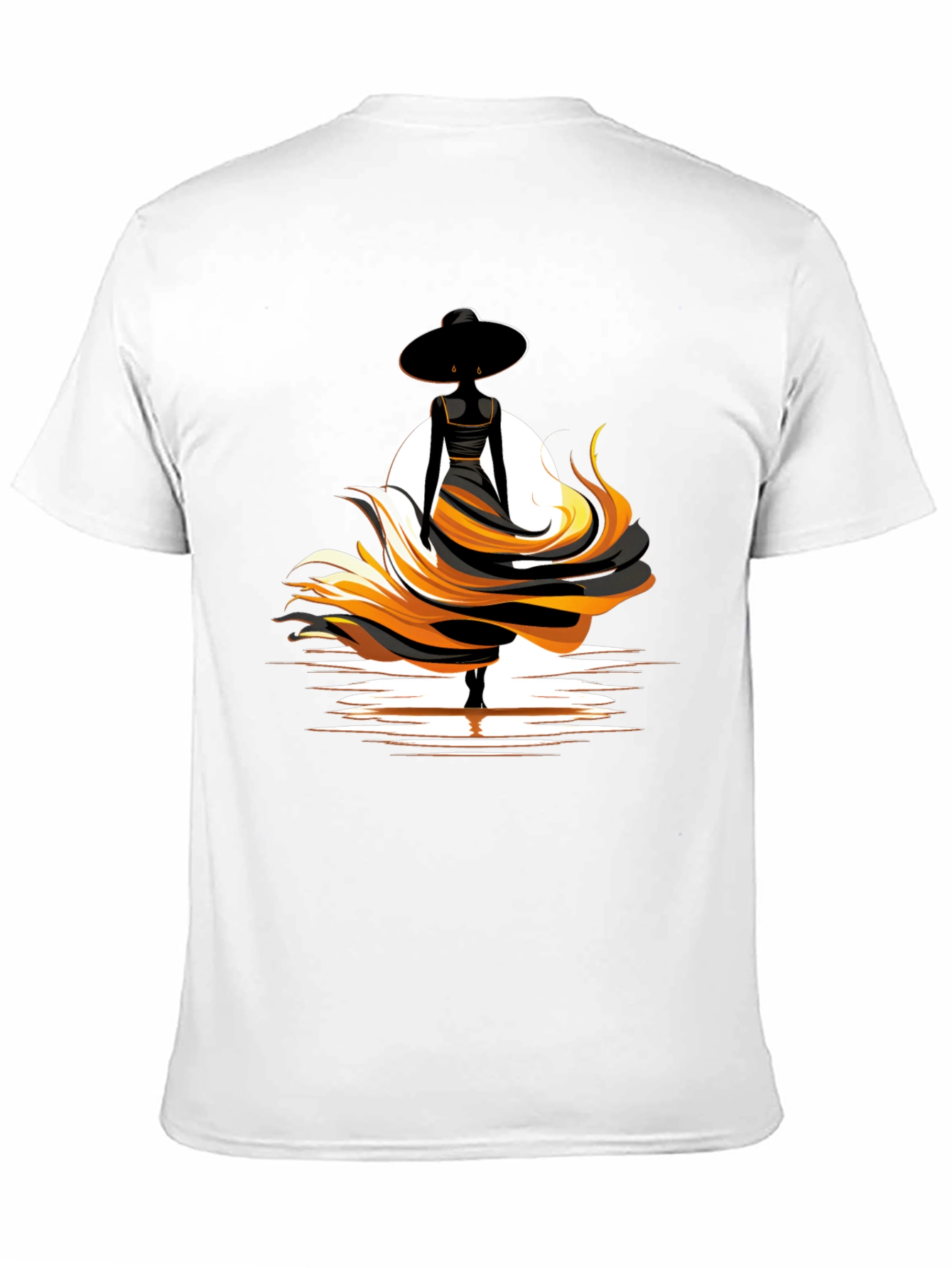 Elegant Woman Graphic Tee - Black