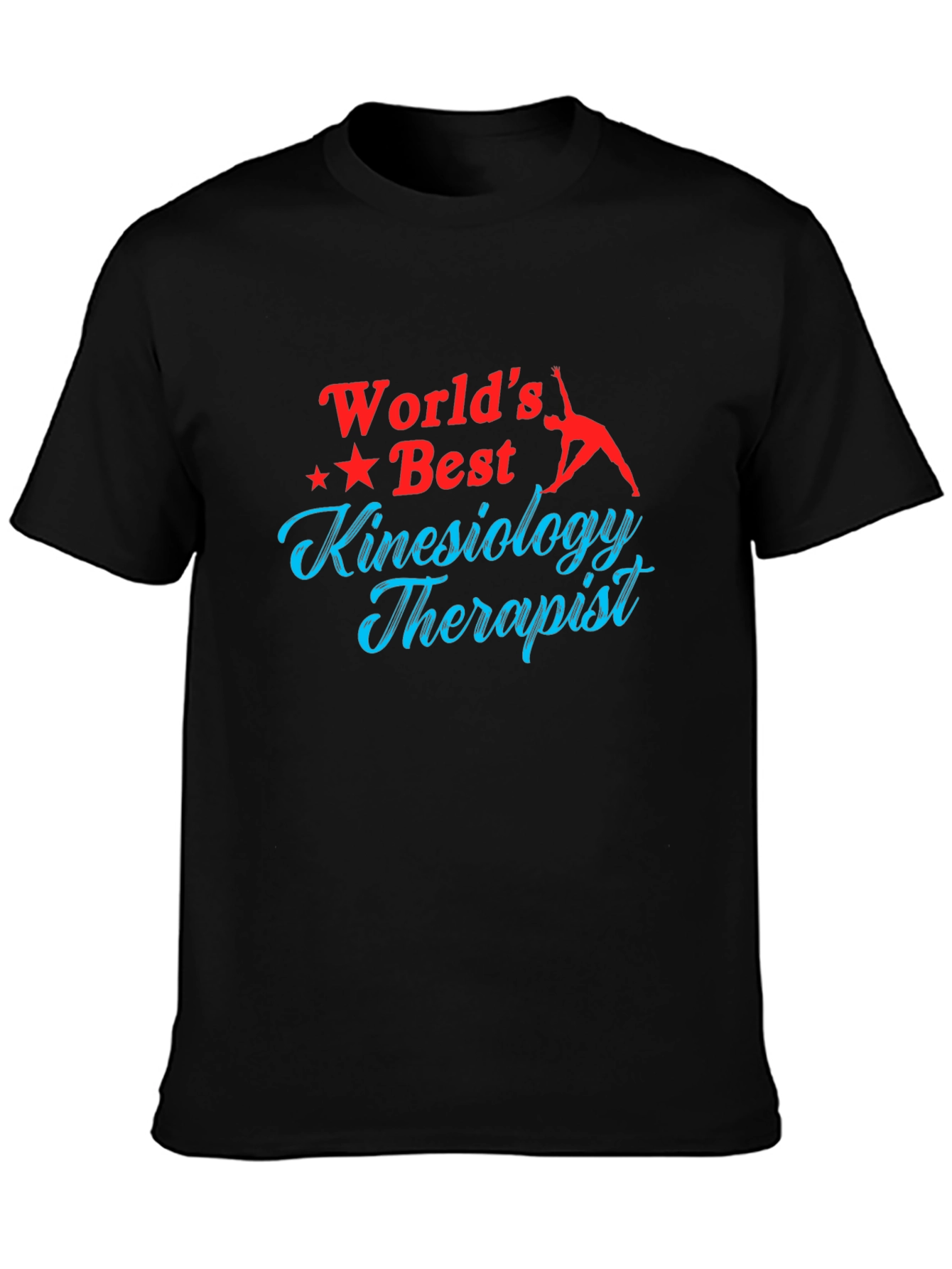 Worlds Best Kinesiology Therapist Black T-Shirt