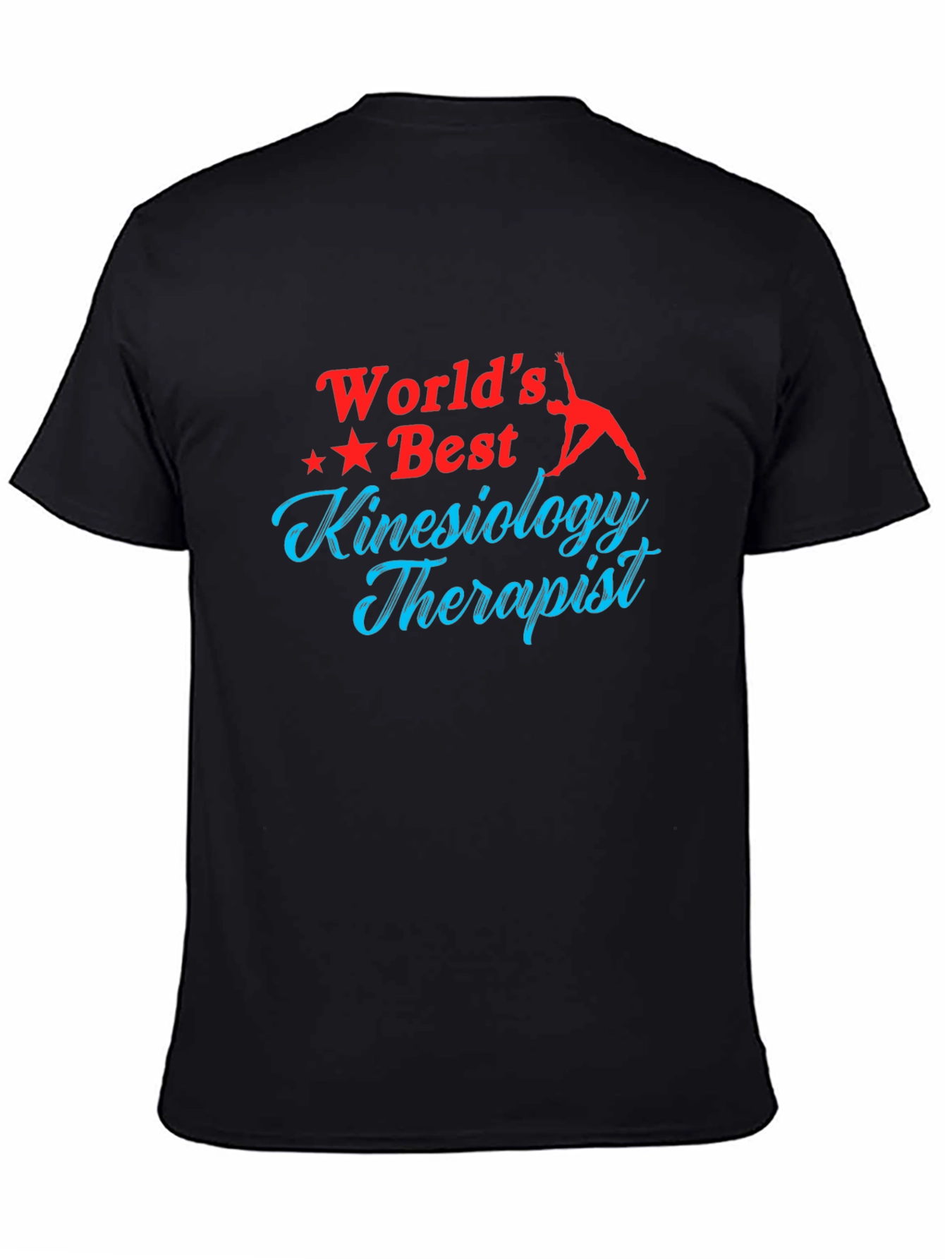Worlds Best Kinesiology Therapist Black T-Shirt