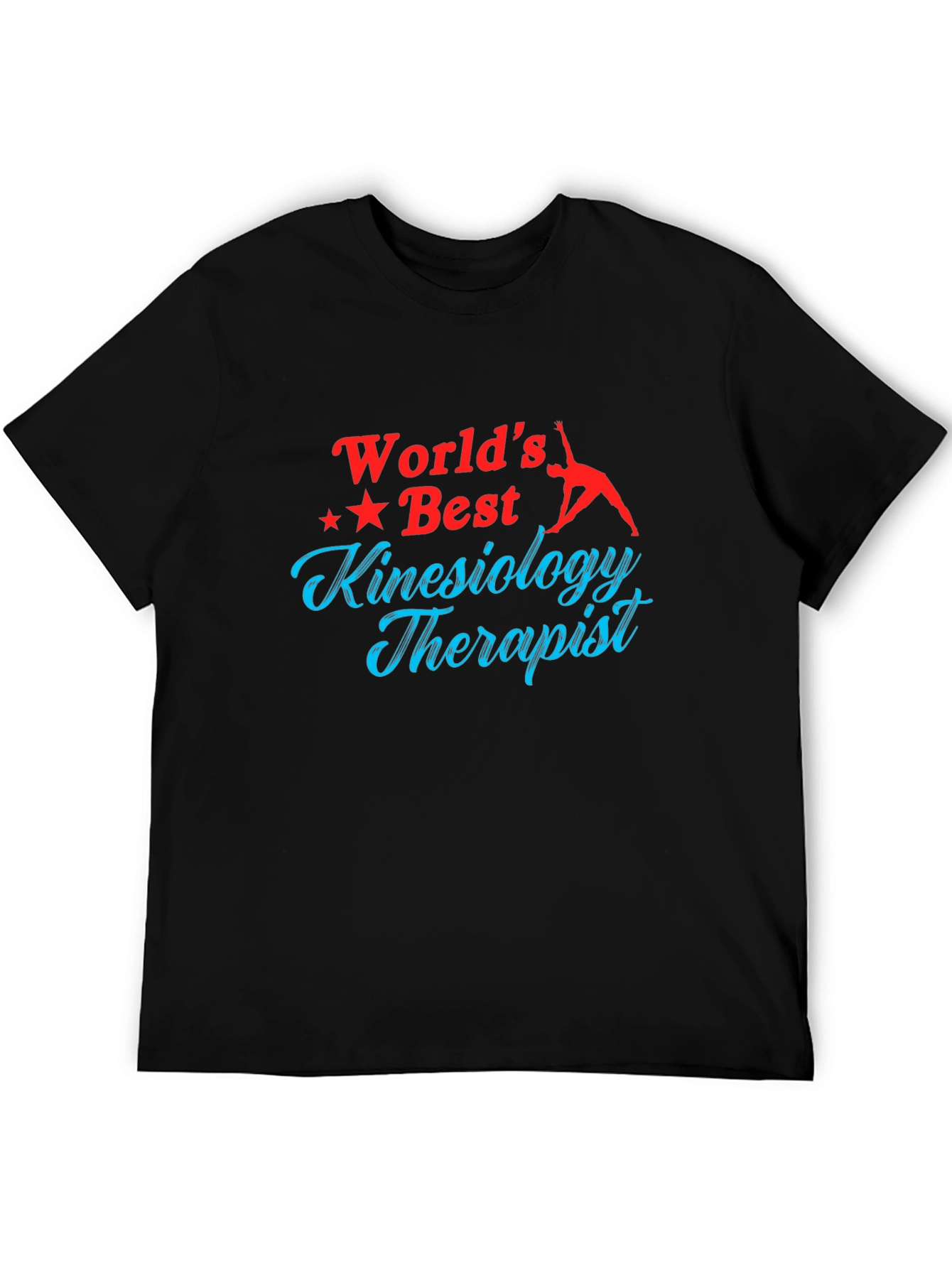 Worlds Best Kinesiology Therapist Black T-Shirt