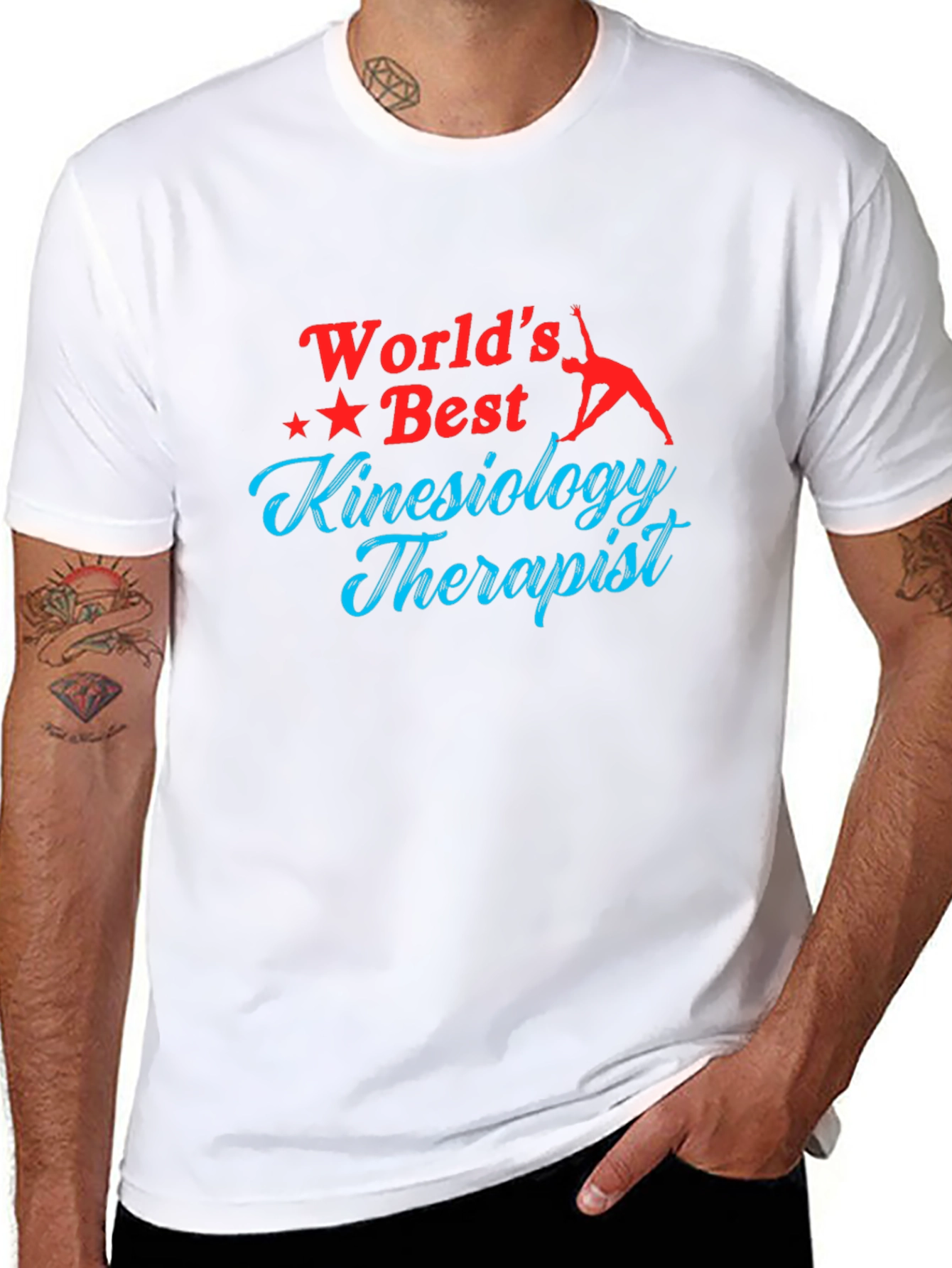 Worlds Best Kinesiology Therapist Black T-Shirt