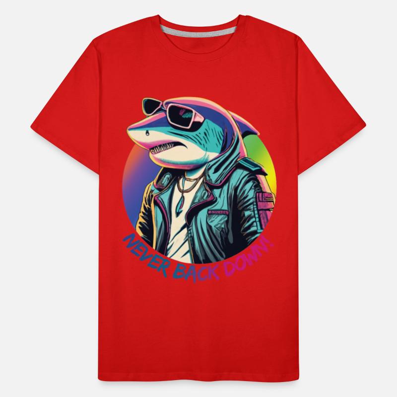 Sad shark in sunglasses
