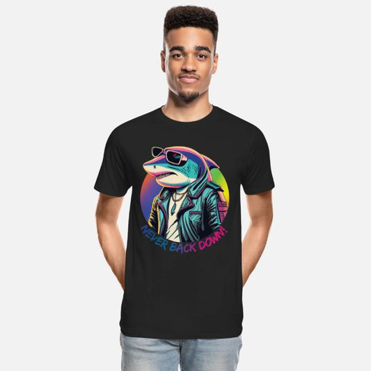 Sad shark in sunglasses