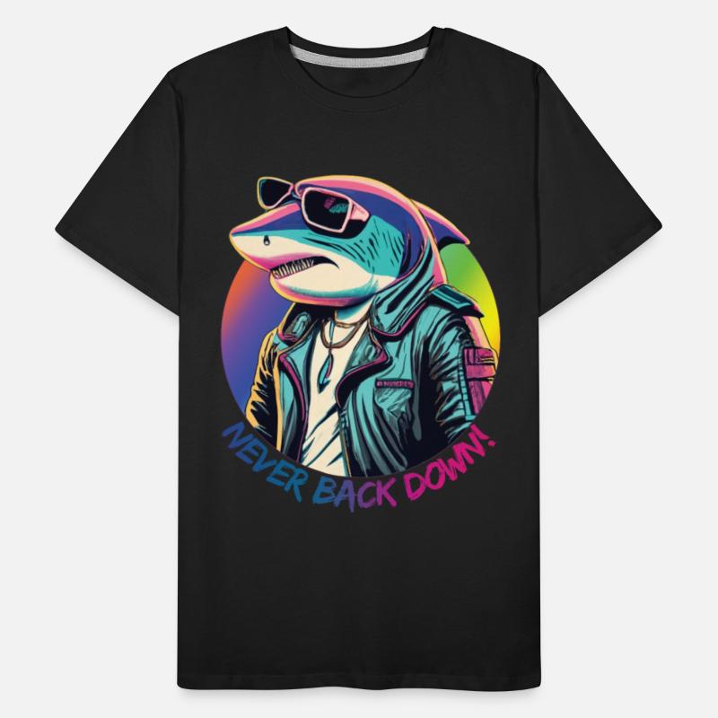 Sad shark in sunglasses