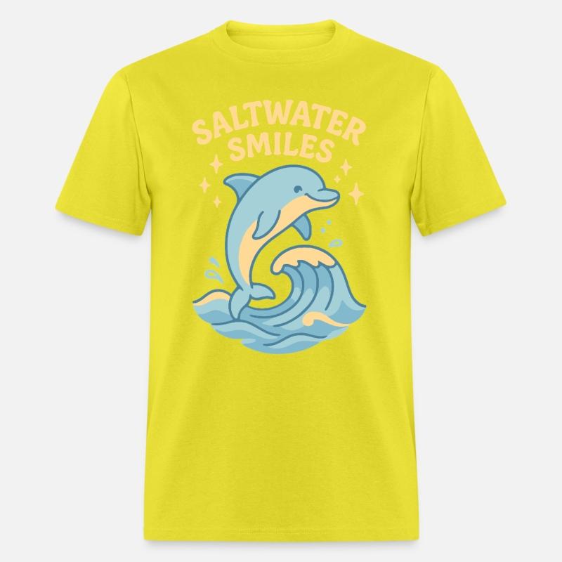 Saltwater Smiles | Cute Dolphin Wave Design