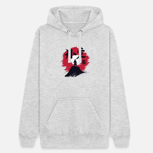 Samurai Warrior Portrait with Brush Strokes