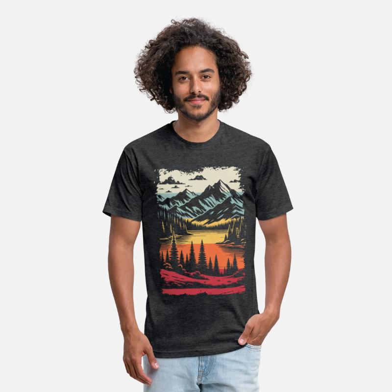 Scenic Lake Amidst Mountains