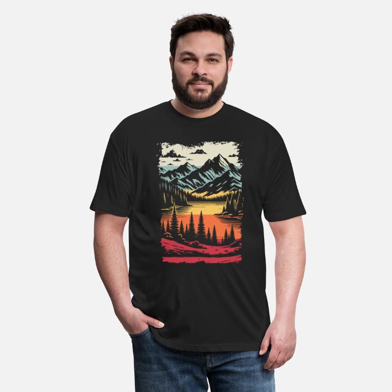 Scenic Lake Amidst Mountains