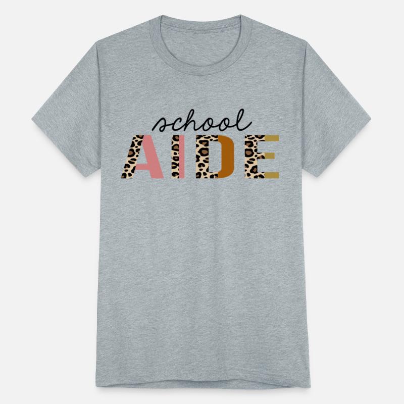 School Aide Leopard Print Funny