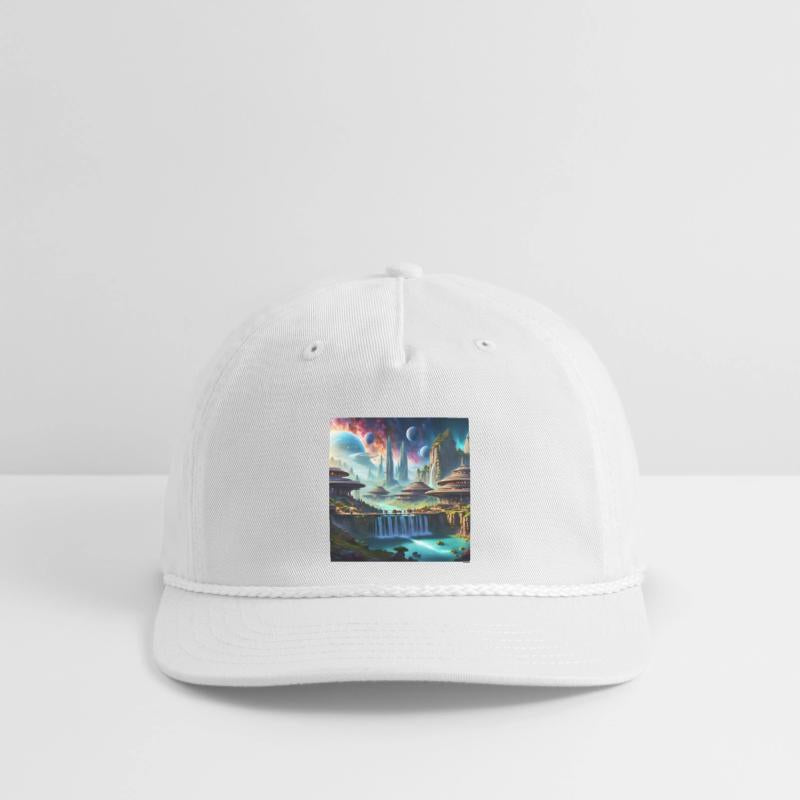 Sci-Fi World Space Alien Landscape Art UFO City